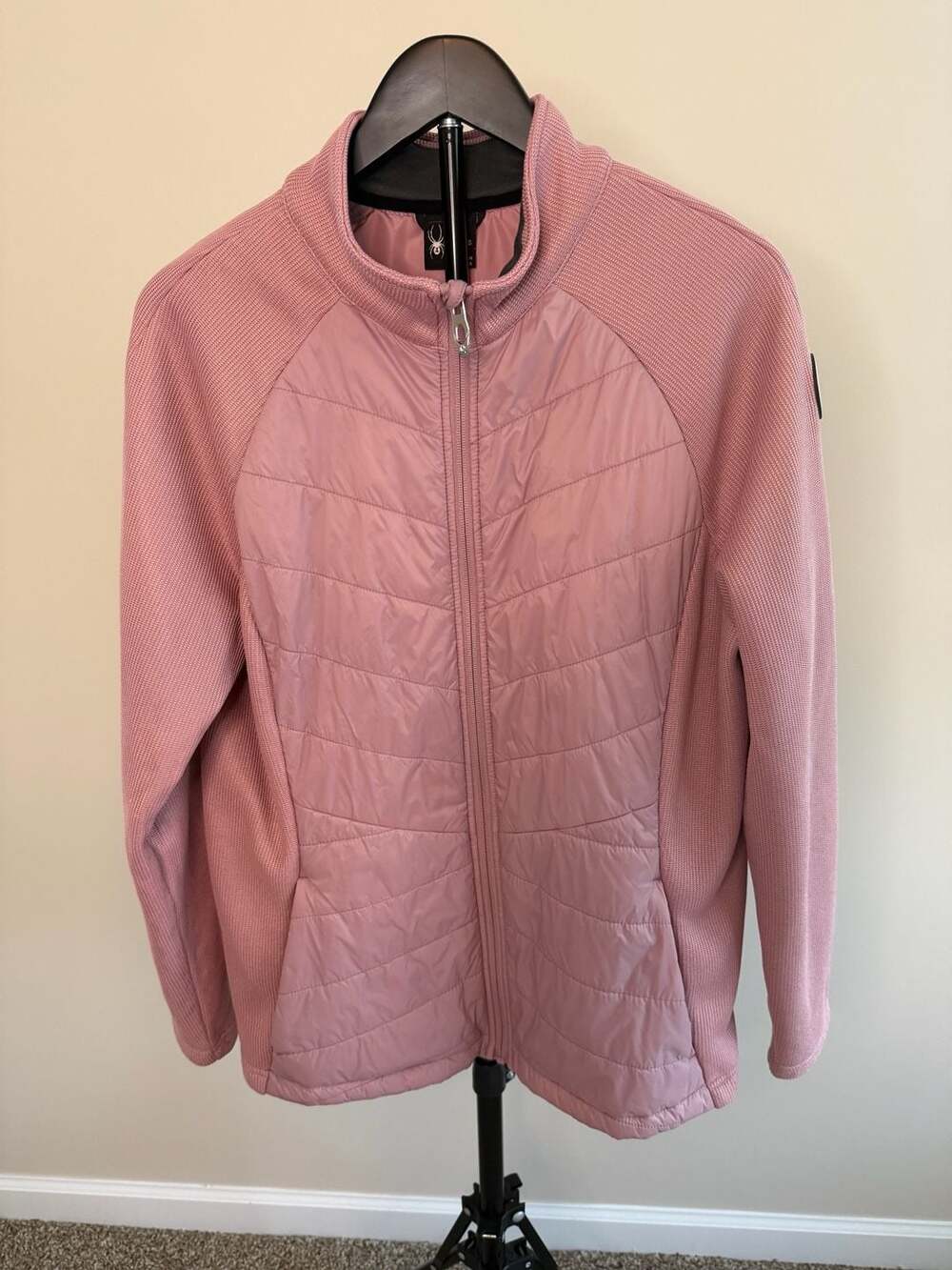 Spyder Women's Nova Full Zip Hybrid Jacket Misty Rose XL
